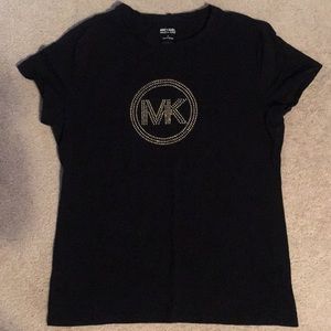 michael kors women's logo t shirt